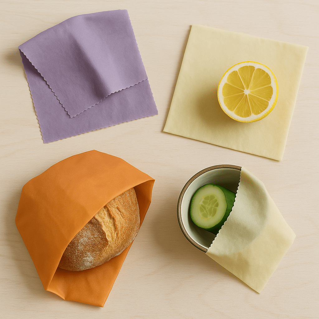 Nachhaltig einpacken mit Stil 🐝 unsere Bienenwachstücher auf haushaltsreinigo.shop - Flexgreen GmbH