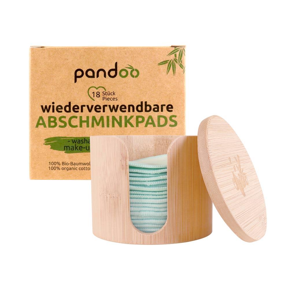 18 wiederverwendbare Abschminkpads 100% Bio Baumwolle - haushaltsreinigo.shop