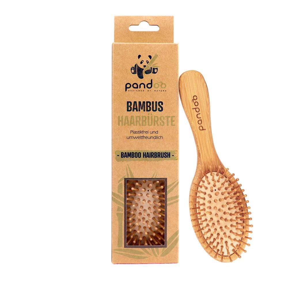 Bambus Haarbürste mit Naturborsten - haushaltsreinigo.shop