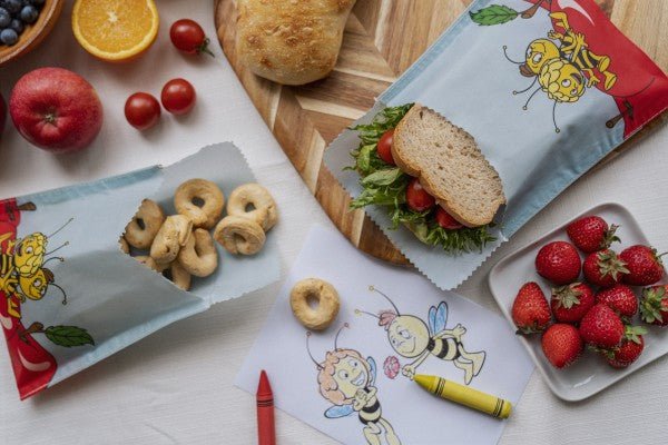 Bienenwachs Snack & Sandwichbeutel Biene Maja - haushaltsreinigo.shop