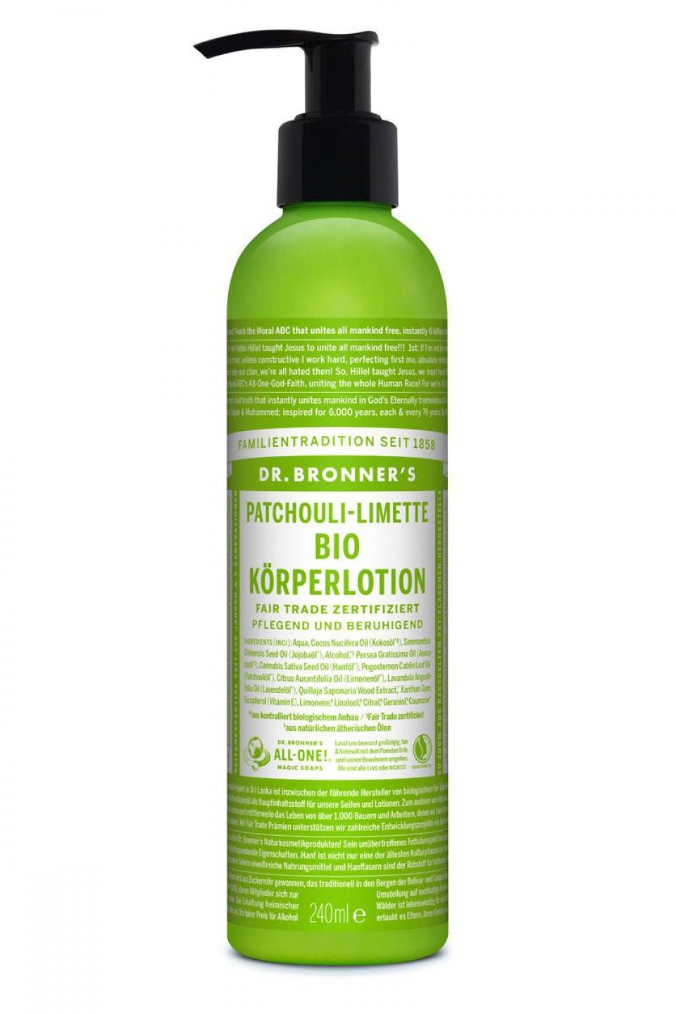 Bio Körpermilch Patchouli Limette - haushaltsreinigo.shop