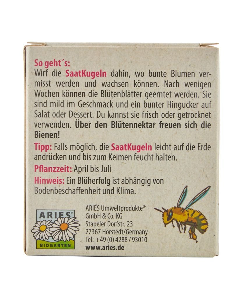 Bio - Saatkugeln Essbare Blüten kbA - haushaltsreinigo.shop