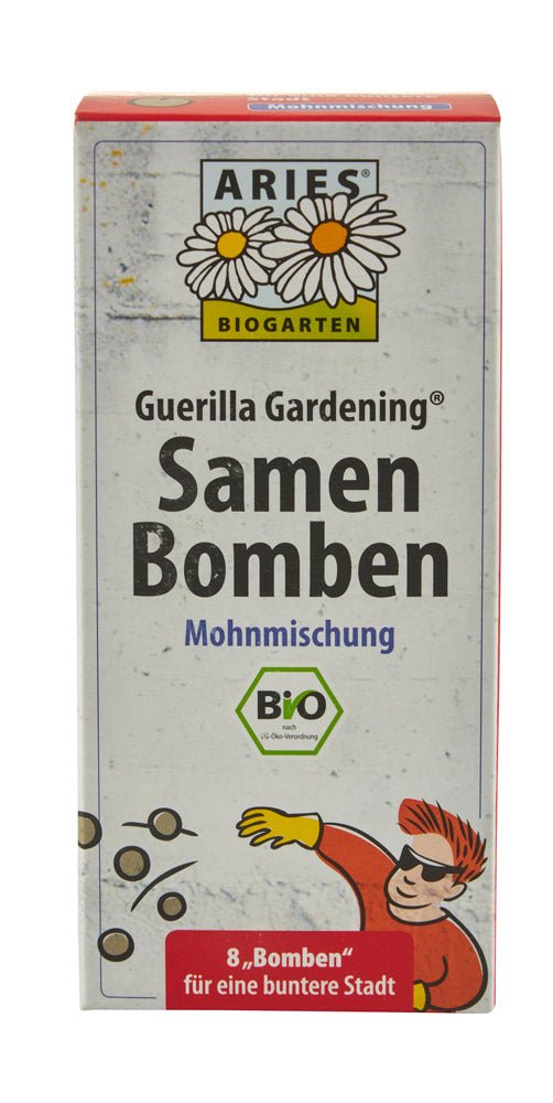 Bio - Samenbomben 8er "Mohnmischung" kbA - haushaltsreinigo.shop