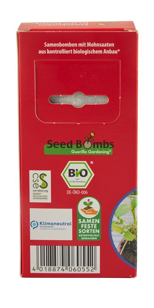 Bio - Samenbomben 8er "Mohnmischung" kbA - haushaltsreinigo.shop
