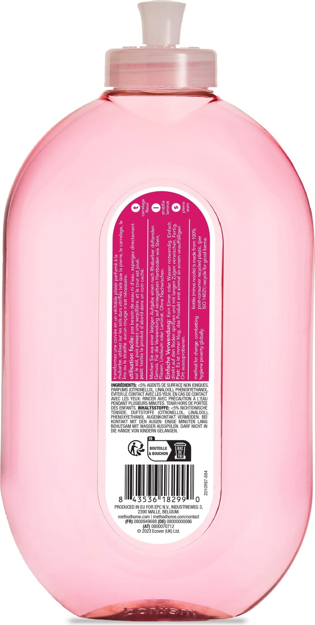 Boden - Reiniger Rhabarber 739 ml - haushaltsreinigo.shop