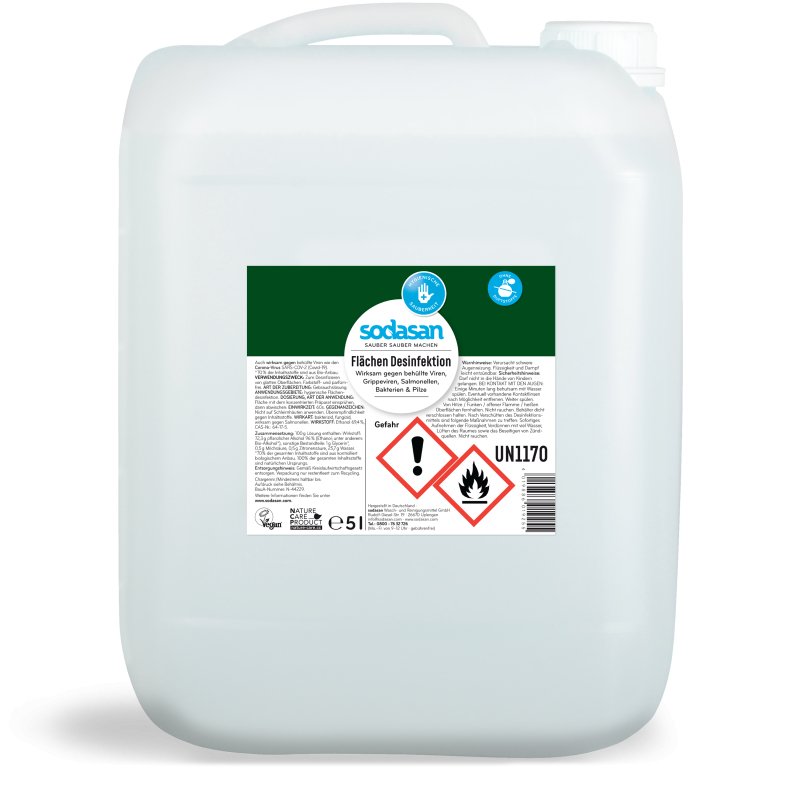 Flächendesinfektion von Sodasan - haushaltsreinigo.shop