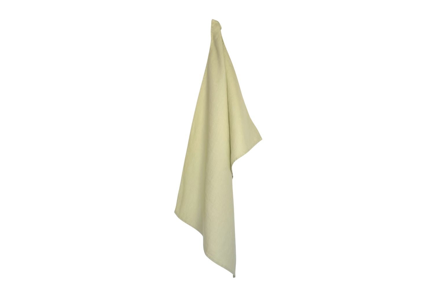 Geschirrtuch aus Leinen in sehr blassem Grün - haushaltsreinigo.shop
