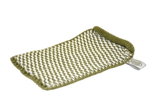 Gestrickter Waschhandschuh BIO von Solwang - haushaltsreinigo.shop
