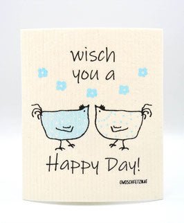 Henne Berta "Happy Day" hellblau - haushaltsreinigo.shop