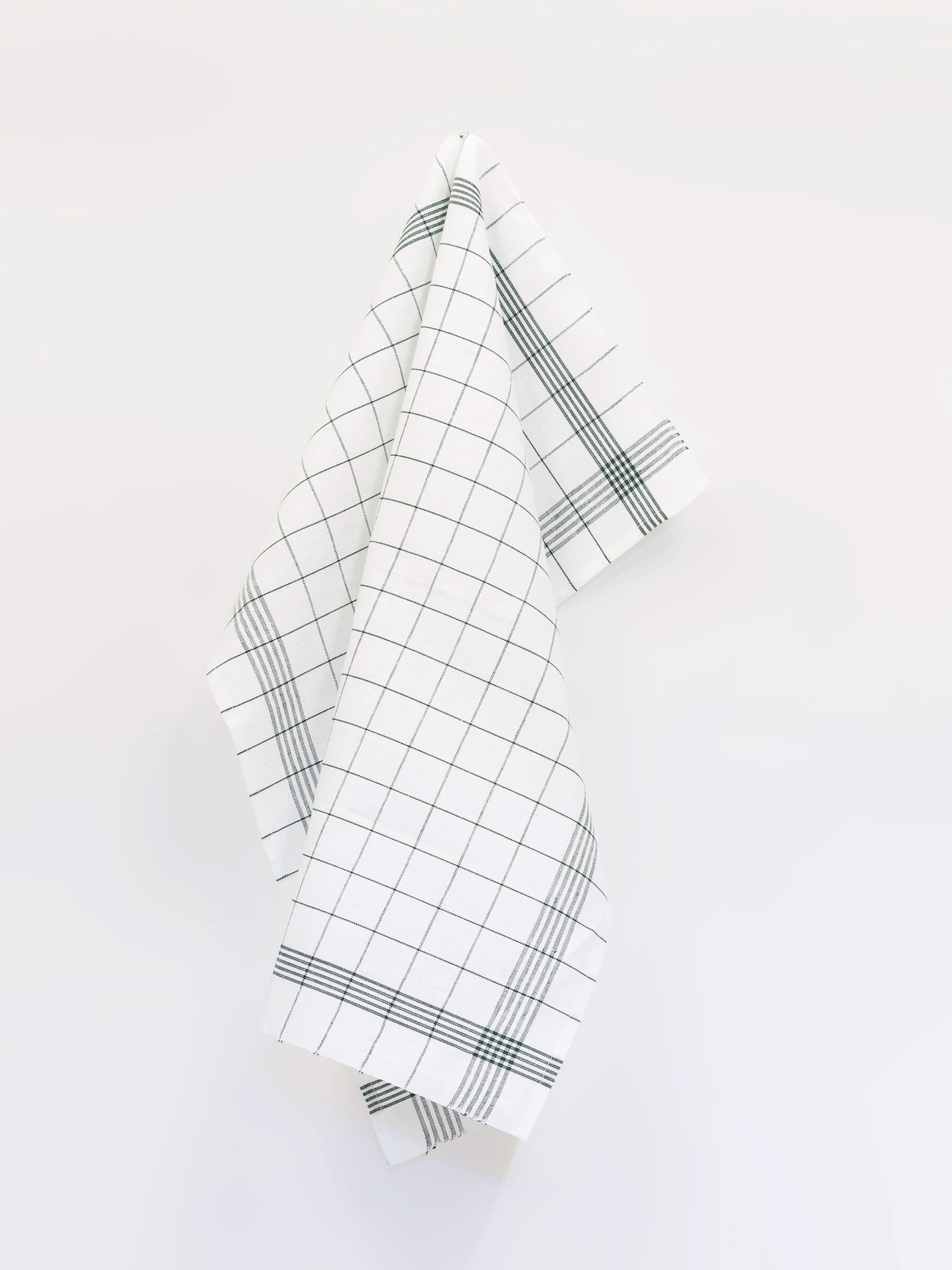 Kariertes Gläsertuch aus 100% Leinen - haushaltsreinigo.shop