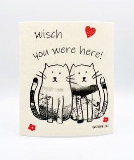 Katze Frieda "wisch you were here" - haushaltsreinigo.shop
