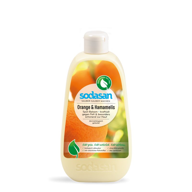Spülbalsam Orange & Hamamelis von Sodasan - haushaltsreinigo.shop