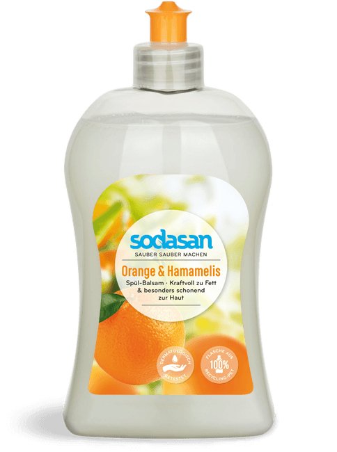 Spülbalsam Orange & Hamamelis von Sodasan - haushaltsreinigo.shop