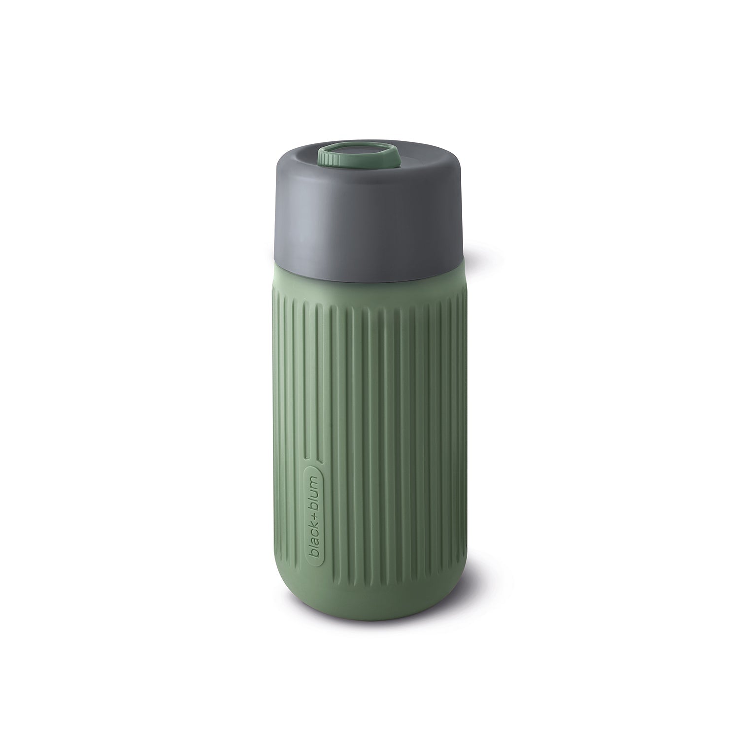 ToGo Becher aus Glas 340 ml olive - haushaltsreinigo.shop
