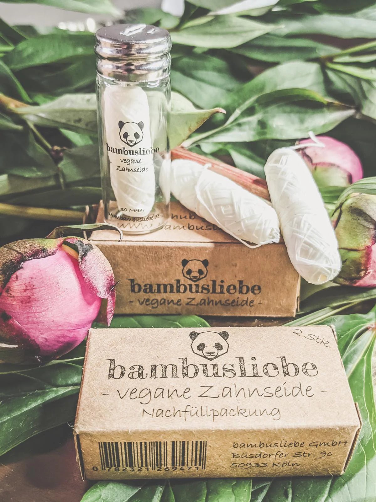 Vegane Zahnseide 2er NachfĂĽllpack von Bambusliebe - haushaltsreinigo.shop