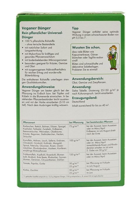 Veganer Dünger - haushaltsreinigo.shop