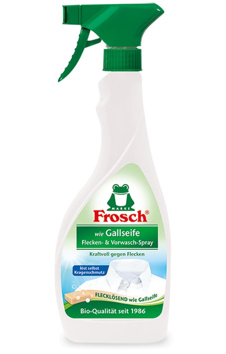 "wie Gallseife" Fleckenspray von Frosch - haushaltsreinigo.shop