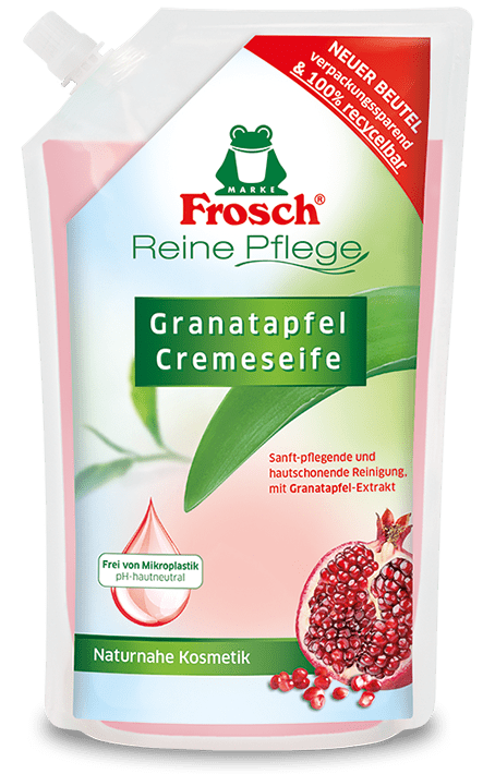 Granatapfel Cremeseife Nachfüllbeutel - haushaltsreinigo.shop