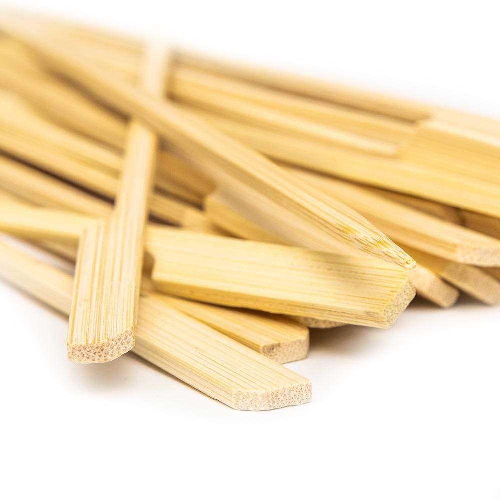 30 Grillsticks mit breitem Griff aus Bambus - haushaltsreinigo.shop