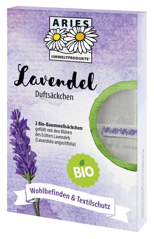 Bio Lavendel Duftsäckchen 2er Set - haushaltsreinigo.shop