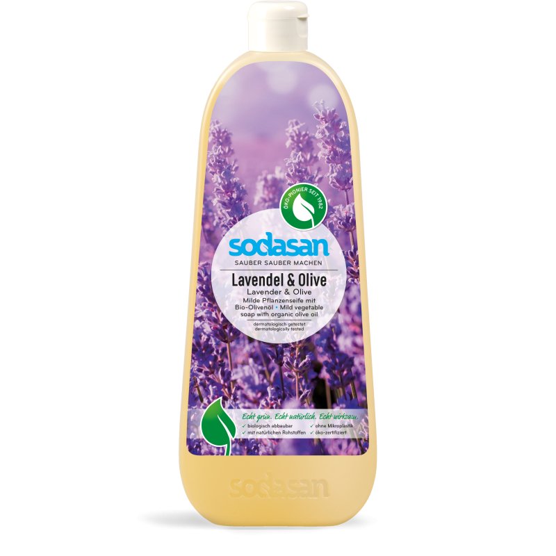 Bio Pflanzenseife Flüssig Lavendel & Olive - haushaltsreinigo.shop