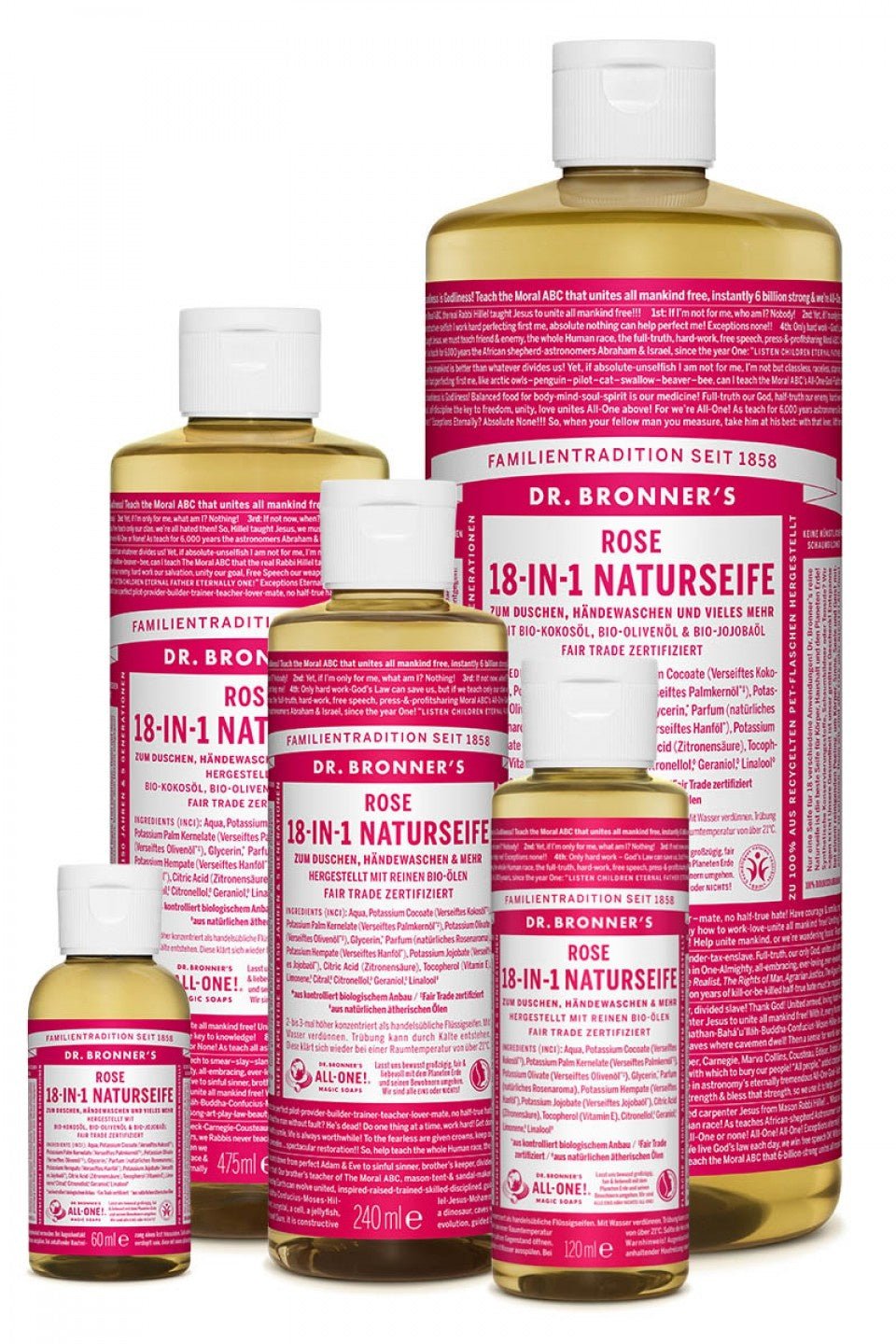 Dr. Bronner's Flüssigseife Rose - haushaltsreinigo.shop