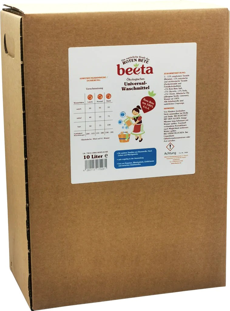 Flüssigwaschmittel für Weiß - und Buntwäsche von beeta - haushaltsreinigo.shop