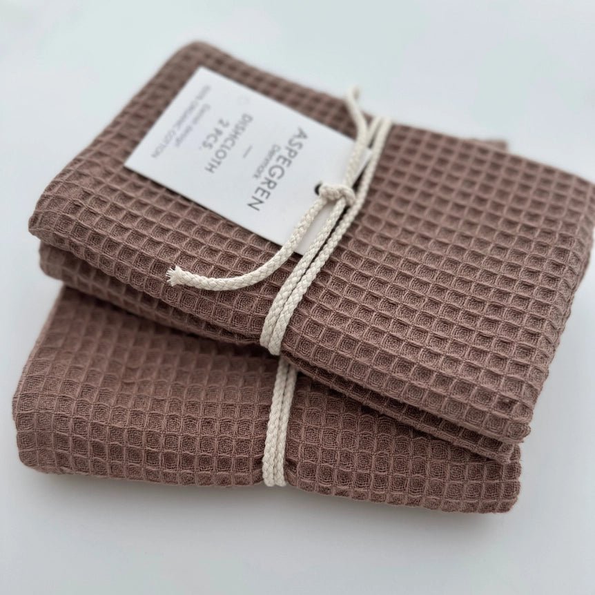 Geschirrtuch - Bio - Baumwolle - 2er Set - North Nougat - haushaltsreinigo.shop