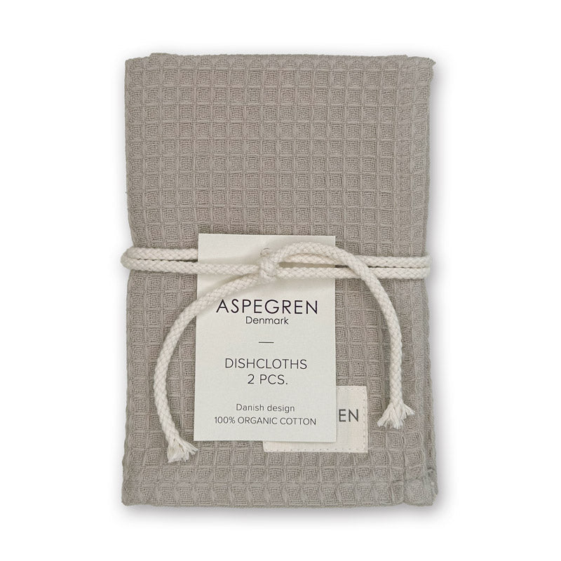 Geschirrtuch - Bio - Baumwolle - 2er Set - North Steel Gray - haushaltsreinigo.shop