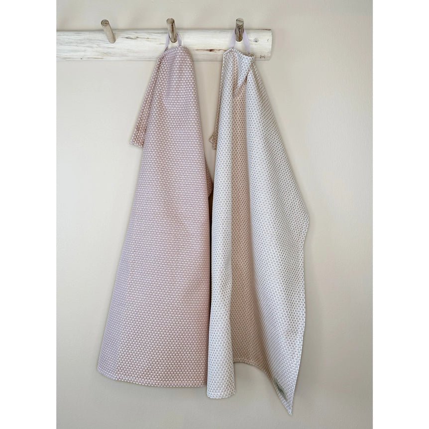 Geschirrtuch - Bio - Baumwolle - 2er Set - Wood Rose - haushaltsreinigo.shop