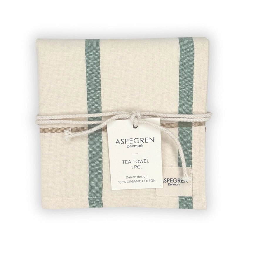 Geschirrtuch - Bio - Baumwolle - Strada - Spinat - haushaltsreinigo.shop
