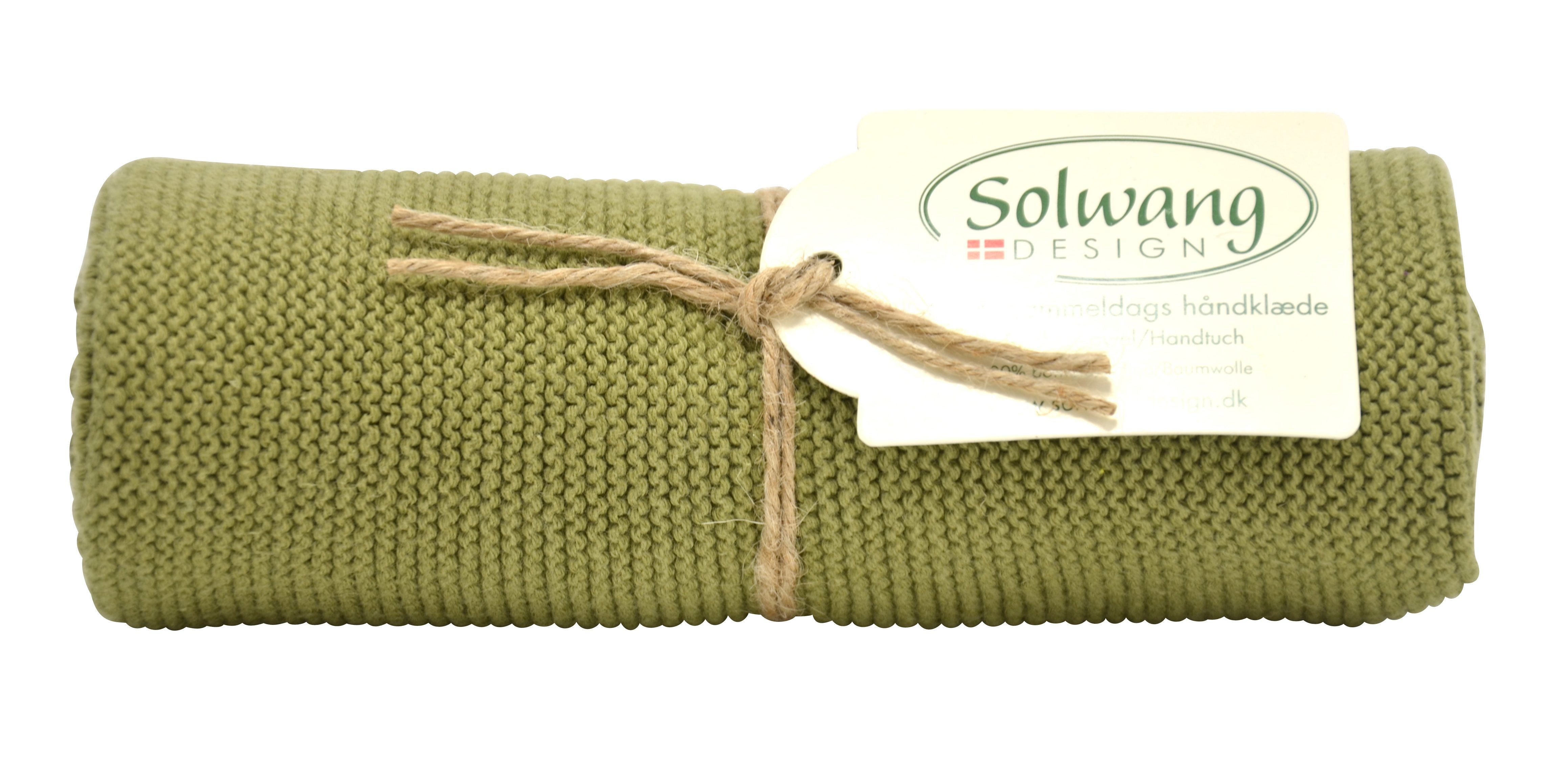 Gestricktes Handtuch BIO von Solwang - haushaltsreinigo.shop
