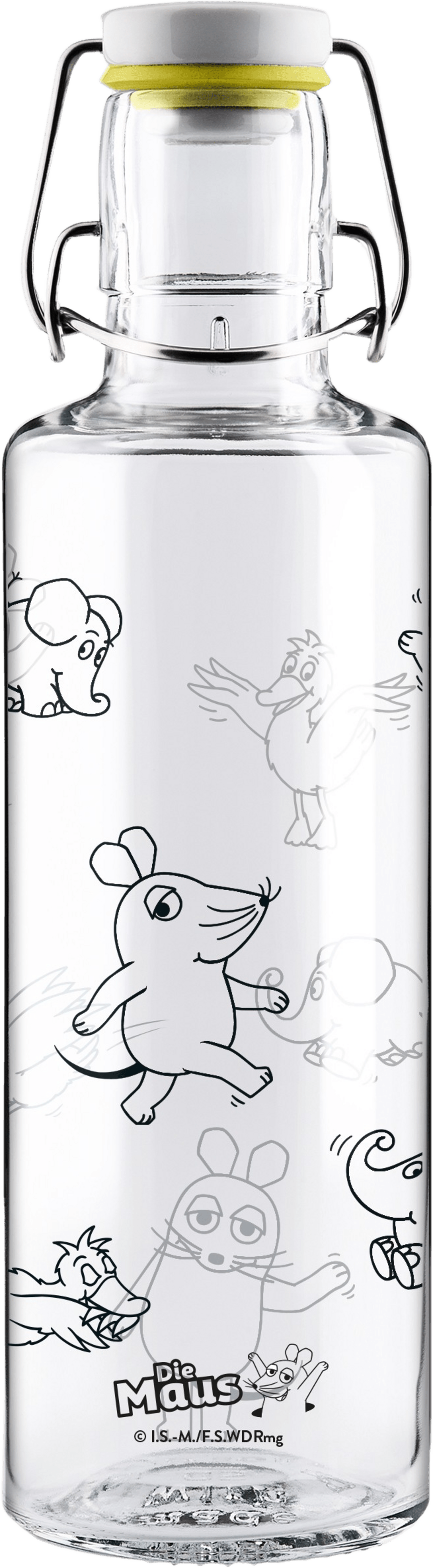 Glasflasche "Die Maus" 0,6 Liter - haushaltsreinigo.shop