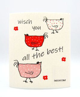 Henne Berta "All the best" rot - haushaltsreinigo.shop