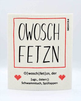 "Owoschfetzn, der österr: Schwammtuch, Spüllappen" - haushaltsreinigo.shop