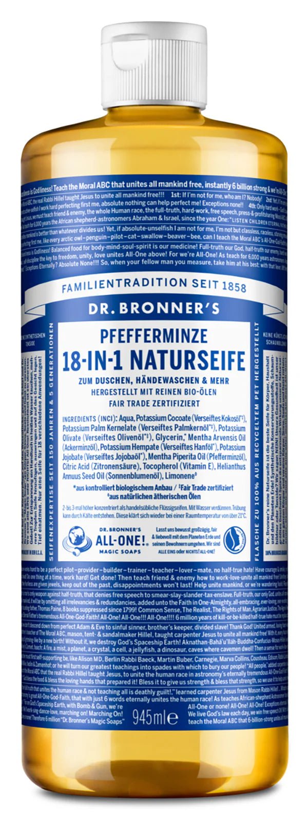 PFEFFERMINZE - 18 - IN - 1 NATURSEIFE - haushaltsreinigo.shop