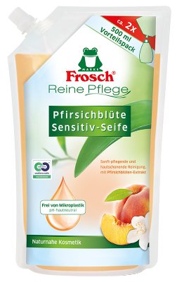 Reine Pflege Pfirsichblüte Sensitiv - Seife Nachfüllbeutel 500ml - haushaltsreinigo.shop