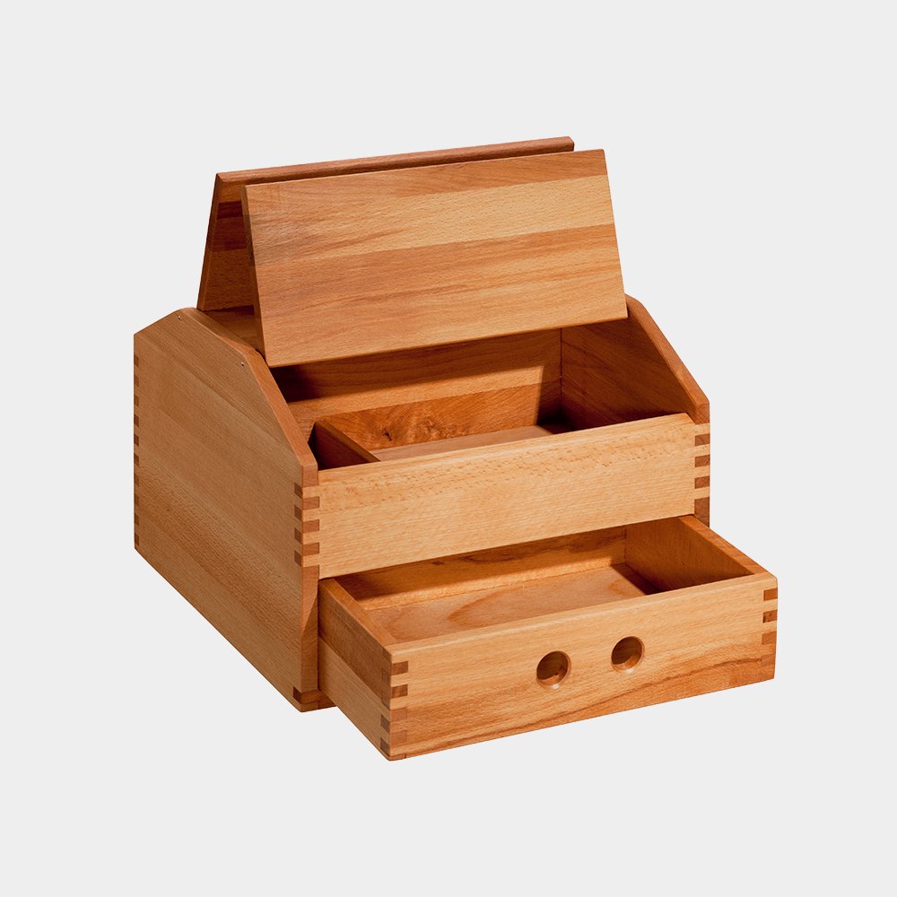Schuhputzkiste aus geöltem Buchenholz - haushaltsreinigo.shop