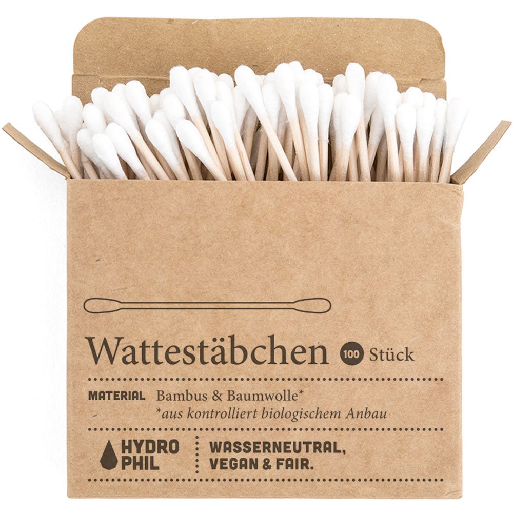 Wattestäbchen Packung mit 100 Stück - haushaltsreinigo.shop