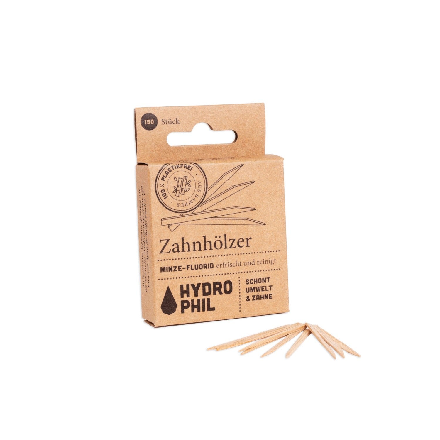 Zahnhölzer Minze 150 Stück mit Fluorid - haushaltsreinigo.shop