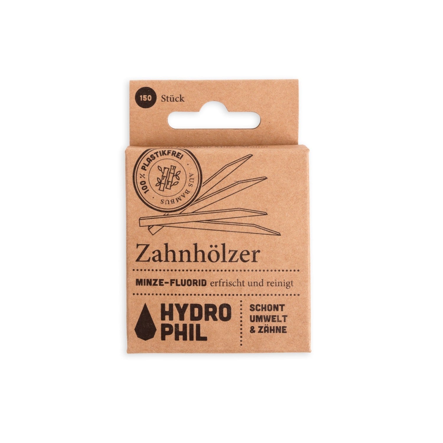 Zahnhölzer Minze 150 Stück mit Fluorid - haushaltsreinigo.shop